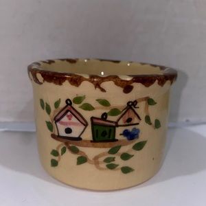 Alpine Pottery  of Roseville Ohio Beige Bird House Collection 1998